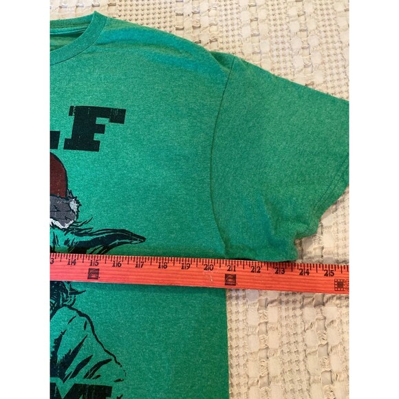 Star Wars T-Shirt  Yoda “Elf I Am Not” Men’s Christmas Green Size Large - Picture 8 of 9